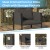 Flash Furniture GM-201108-1S-CH-GG Black Steel Frame Patio Chair with Charcoal Cushions & Storage Pockets addl-3