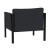 Flash Furniture GM-201108-1S-CH-GG Black Steel Frame Patio Chair with Charcoal Cushions & Storage Pockets addl-5