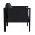 Flash Furniture GM-201108-1S-CH-GG Black Steel Frame Patio Chair with Charcoal Cushions & Storage Pockets addl-7