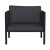 Flash Furniture GM-201108-1S-CH-GG Black Steel Frame Patio Chair with Charcoal Cushions & Storage Pockets addl-8