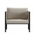 Flash Furniture GM-201108-1S-GY-GG Black Steel Frame Patio Chair with Beige Cushions & Storage Pockets addl-8