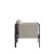 Flash Furniture GM-201108-2S-GY-GG Black Steel Frame Loveseat with Beige Cushions & Storage Pockets addl-7