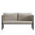 Flash Furniture GM-201108-2S-GY-GG Black Steel Frame Loveseat with Beige Cushions & Storage Pockets addl-8