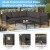 Flash Furniture GM-201108-SEC-CH-GG Black Steel Frame Sectional with Charcoal Cushions and Storage Pockets addl-3