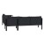 Flash Furniture GM-201108-SEC-CH-GG Black Steel Frame Sectional with Charcoal Cushions and Storage Pockets addl-5