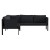 Flash Furniture GM-201108-SEC-CH-GG Black Steel Frame Sectional with Charcoal Cushions and Storage Pockets addl-7