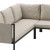 Flash Furniture GM-201108-SEC-GY-GG Black Steel Frame Sectional with Beige Cushions and Storage Pockets addl-6