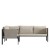 Flash Furniture GM-201108-SEC-GY-GG Black Steel Frame Sectional with Beige Cushions and Storage Pockets addl-7