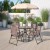 Flash Furniture GM-202012-BRN-GG 6 Piece Brown Patio Garden Set with Umbrella, Table and 4 Folding Chairs addl-1