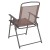 Flash Furniture GM-202012-BRN-GG 6 Piece Brown Patio Garden Set with Umbrella, Table and 4 Folding Chairs addl-4
