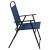 Flash Furniture GM-202012-NV-GG 6 Piece Navy Patio Garden Set with Umbrella, Table and 4 Folding Chairs addl-10