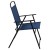 Flash Furniture GM-202012-NV-GG 6 Piece Navy Patio Garden Set with Umbrella, Table and 4 Folding Chairs addl-10