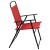 Flash Furniture GM-202012-RD-GG 6 Piece Red Patio Garden Set with Umbrella, Table and 4 Folding Chairs addl-10