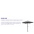 Flash Furniture GM-402003-GY-GG Gray 9 Ft. Round Umbrella, 1.5" Diameter Aluminum Pole - Crank and Tilt Function addl-3