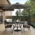 Flash Furniture GM-402003-GY-GG Gray 9 Ft. Round Umbrella, 1.5" Diameter Aluminum Pole - Crank and Tilt Function addl-6