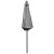Flash Furniture GM-402003-GY-GG Gray 9 Ft. Round Umbrella, 1.5" Diameter Aluminum Pole - Crank and Tilt Function addl-8