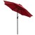 Flash Furniture GM-402003-RED-GG Red 9 Ft. Round Umbrella, 1.5" Diameter Aluminum Pole - Crank and Tilt Function addl-7
