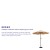 Flash Furniture GM-402003-UB19B-TAN-GG Tan 9 Ft. Round Umbrella - Crank and Tilt Function. Standing Umbrella Base addl-3