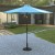 Flash Furniture GM-402003-UB19B-TL-GG Sunny Teal 9 Ft. Round Umbrella - Crank and Tilt Function. Standing Umbrella Base addl-1