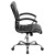 Flash Furniture GO-1297M-MID-BK-GG Mid-Back Designer Black LeatherSoft Executive Swivel Office Chair, Chrome Base and Arms addl-4