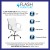 Flash Furniture GO-1297M-MID-WHITE-GG Mid-Back Designer White LeatherSoft Executive Swivel Office Chair, Chrome Base and Arms addl-2