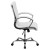 Flash Furniture GO-1297M-MID-WHITE-GG Mid-Back Designer White LeatherSoft Executive Swivel Office Chair, Chrome Base and Arms addl-4