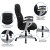 Flash Furniture GO-1534-BK-FAB-GG Big & Tall 400 lb. Black Fabric Executive Ergonomic Office Chair with Adjustable Arms addl-5