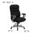 Flash Furniture GO-1534-BK-FAB-GG Big & Tall 400 lb. Black Fabric Executive Ergonomic Office Chair with Adjustable Arms addl-6