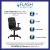 Flash Furniture GO-1691-1-BK-A-GG Mid-Back Black Quilted Vinyl Swivel Task Office Chair with Arms addl-3