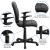 Flash Furniture GO-1691-1-BK-A-GG Mid-Back Black Quilted Vinyl Swivel Task Office Chair with Arms addl-5
