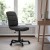 Flash Furniture GO-1691-1-BK-GG Mid-Back Black Quilted Vinyl Swivel Task Office Chair addl-1