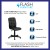 Flash Furniture GO-1691-1-BK-GG Mid-Back Black Quilted Vinyl Swivel Task Office Chair addl-3