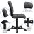 Flash Furniture GO-1691-1-BK-GG Mid-Back Black Quilted Vinyl Swivel Task Office Chair addl-5