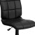 Flash Furniture GO-1691-1-BK-GG Mid-Back Black Quilted Vinyl Swivel Task Office Chair addl-8