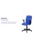 Flash Furniture GO-1691-1-BLUE-A-GG Mid-Back Blue Quilted Vinyl Swivel Task Office Chair with Arms addl-4