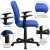 Flash Furniture GO-1691-1-BLUE-A-GG Mid-Back Blue Quilted Vinyl Swivel Task Office Chair with Arms addl-5