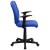 Flash Furniture GO-1691-1-BLUE-A-GG Mid-Back Blue Quilted Vinyl Swivel Task Office Chair with Arms addl-9