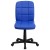 Flash Furniture GO-1691-1-BLUE-GG Mid-Back Blue Quilted Vinyl Swivel Task Office Chair addl-10