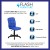 Flash Furniture GO-1691-1-BLUE-GG Mid-Back Blue Quilted Vinyl Swivel Task Office Chair addl-3