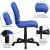 Flash Furniture GO-1691-1-BLUE-GG Mid-Back Blue Quilted Vinyl Swivel Task Office Chair addl-5
