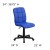 Flash Furniture GO-1691-1-BLUE-GG Mid-Back Blue Quilted Vinyl Swivel Task Office Chair addl-6