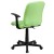 Flash Furniture GO-1691-1-GREEN-A-GG Mid-Back Green Quilted Vinyl Swivel Task Office Chair with Arms addl-4