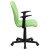 Flash Furniture GO-1691-1-GREEN-A-GG Mid-Back Green Quilted Vinyl Swivel Task Office Chair with Arms addl-5
