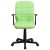 Flash Furniture GO-1691-1-GREEN-A-GG Mid-Back Green Quilted Vinyl Swivel Task Office Chair with Arms addl-6