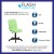 Flash Furniture GO-1691-1-GREEN-GG Mid-Back Green Quilted Vinyl Swivel Task Office Chair addl-3