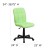 Flash Furniture GO-1691-1-GREEN-GG Mid-Back Green Quilted Vinyl Swivel Task Office Chair addl-6