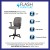 Flash Furniture GO-1691-1-GY-A-GG Mid-Back Gray Quilted Vinyl Swivel Task Office Chair with Arms addl-3
