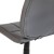 Flash Furniture GO-1691-1-GY-GG Mid-Back Gray Quilted Vinyl Swivel Task Office Chair addl-11