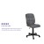 Flash Furniture GO-1691-1-GY-GG Mid-Back Gray Quilted Vinyl Swivel Task Office Chair addl-4