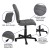 Flash Furniture GO-1691-1-GY-GG Mid-Back Gray Quilted Vinyl Swivel Task Office Chair addl-5